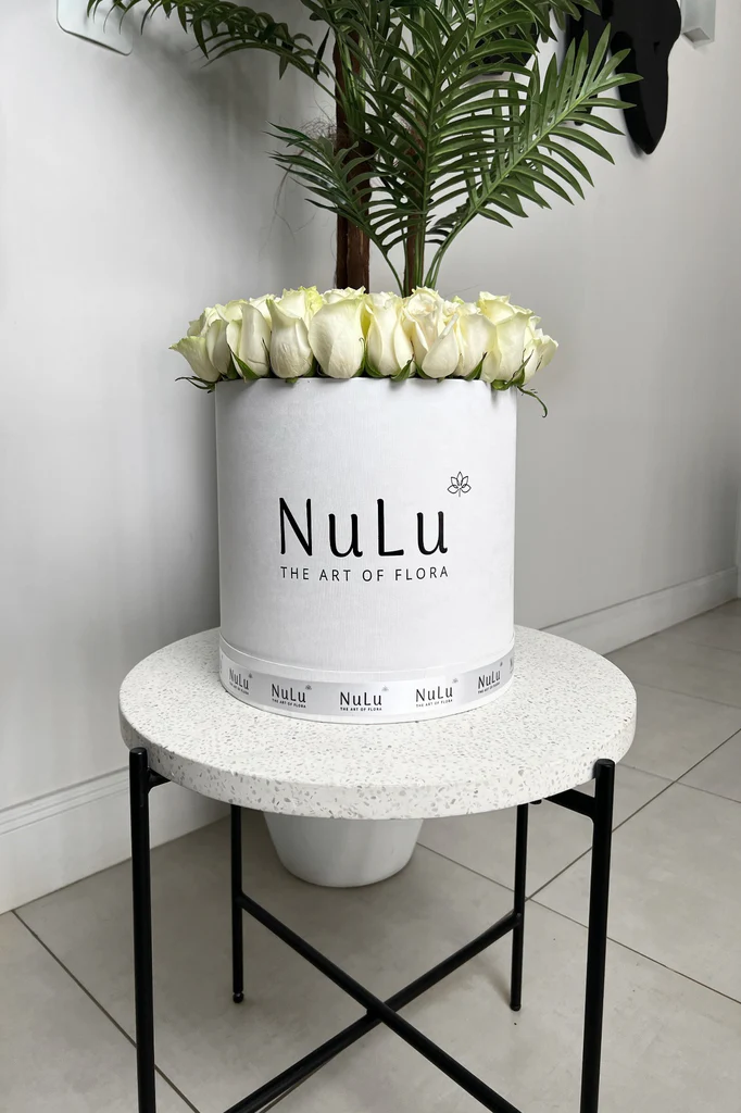 White Roses in A Box