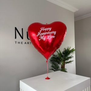 36 inch Heart-Shaped Personalised Foil Balloon
