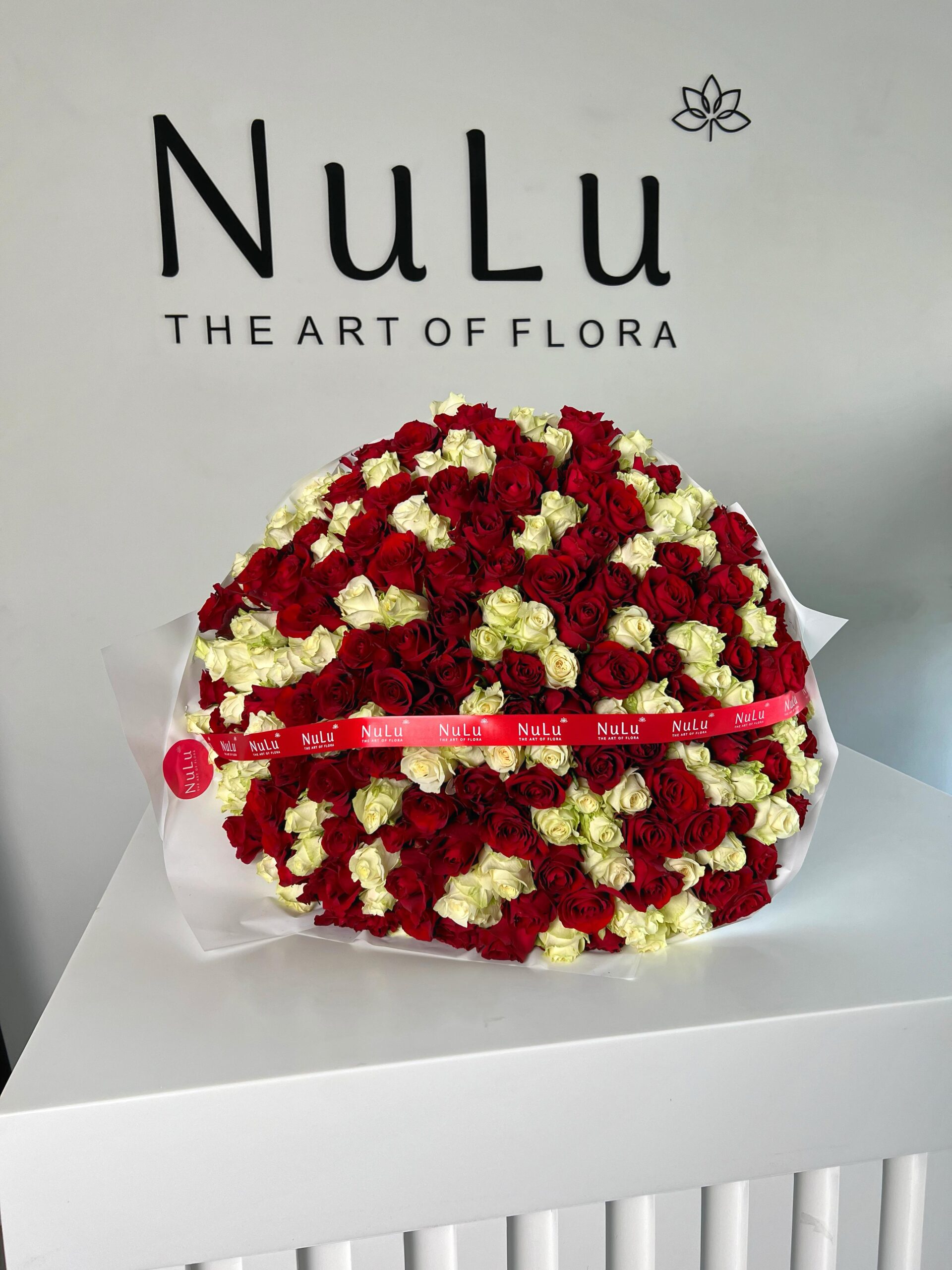 Red and White Roses